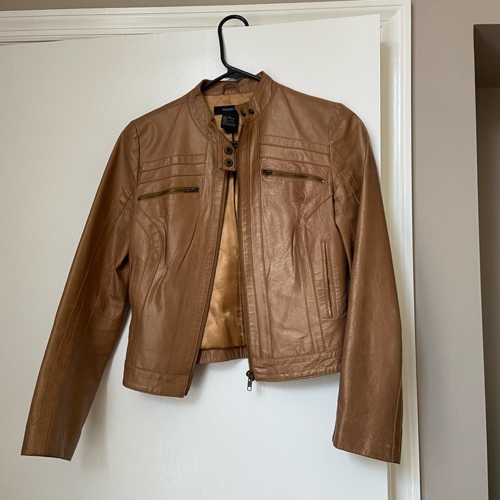 Chic leather jacket